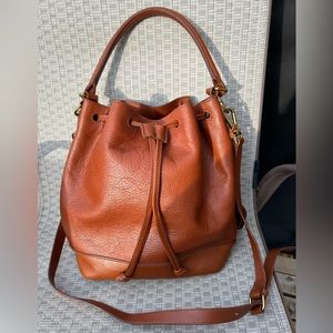 Madewell Lafayette leather Bucket Bag